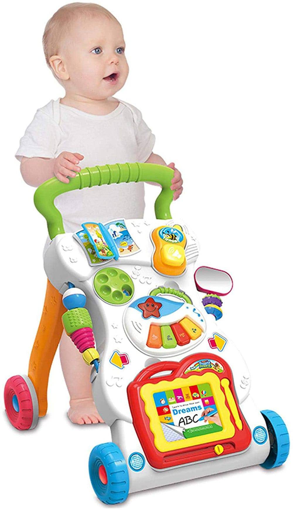 COOLBABY Green,4 in 1 Children Music Baby Walker - COOL BABY