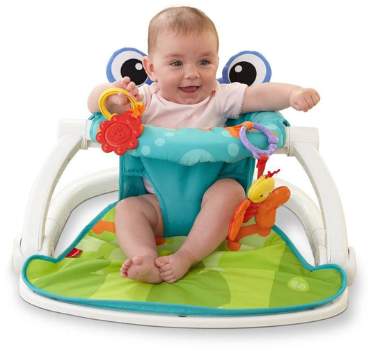 COOLBABY Green Baby Upright Floor Seat with Play Mat - COOL BABY