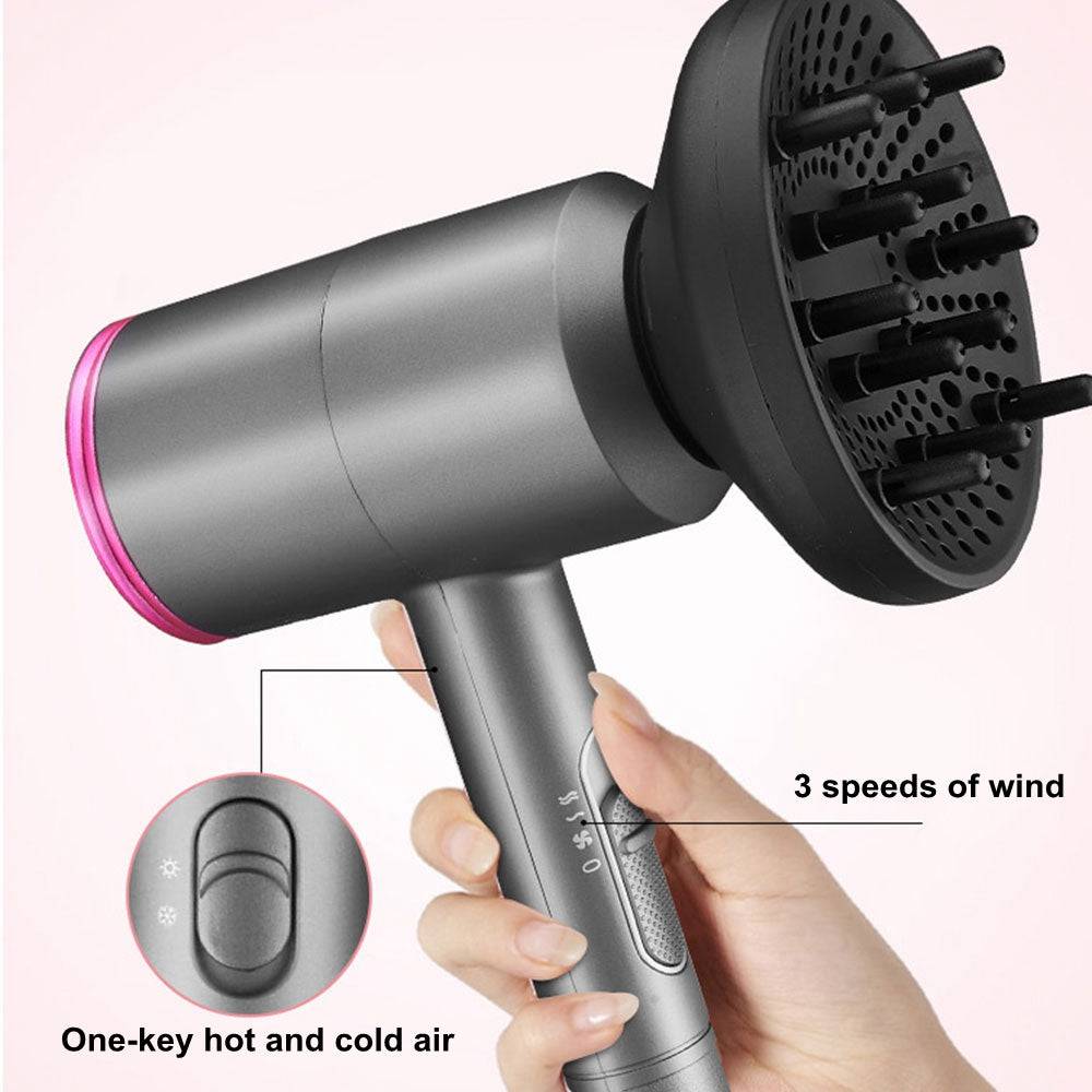 COOLBABY Hair Dryer,Household 2000W High Power Negative Ion Hair Dryer - COOLBABY