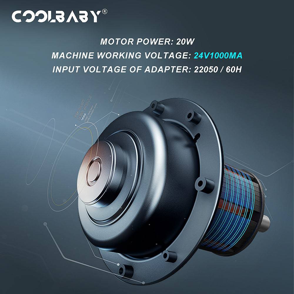 COOLBABY Intelligent Leg Massager Step Machine for Rehabilitation and Rhythm Vibration Aerobic Training - COOLBABY