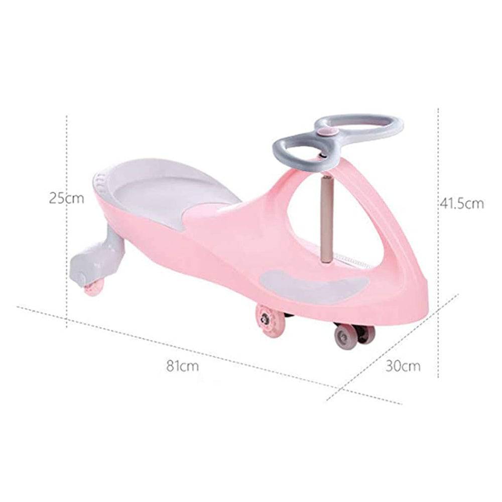 COOLBABY J86 Kids Swing Car Ride On Twist Car Toy Wiggle Car,Swivel Scooter with Music Light Steering Wheel,Baby Push Car,Scooter Toys - COOL BABY