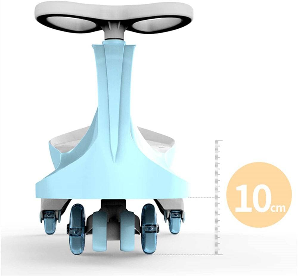 COOLBABY J86 Kids Swing Car Ride On Twist Car Toy Wiggle Car,Swivel Scooter with Music Light Steering Wheel,Baby Push Car,Scooter Toys - COOL BABY