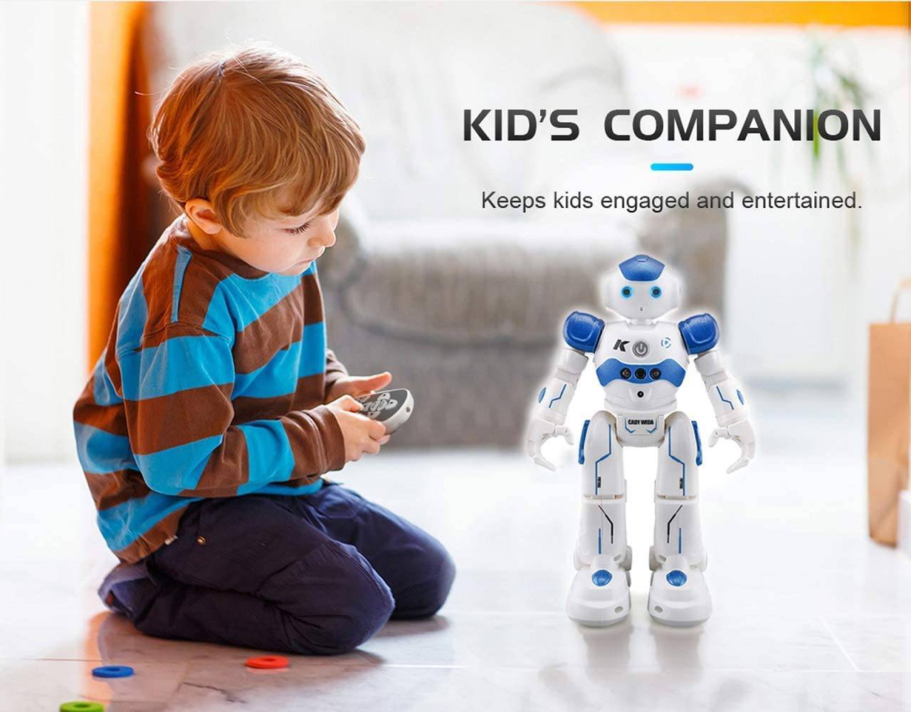 COOLBABY JJRC RC Robot Toys for Kids, Gesture & Sensing Remote Control Robot - COOLBABY
