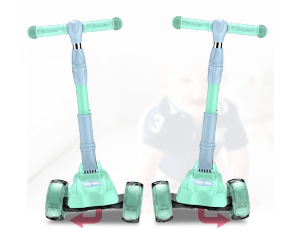 COOLBABY JSMG 3 - Wheel Scooter, Movable And Adjustable Seat, LED Flash PU Wheel - COOL BABY