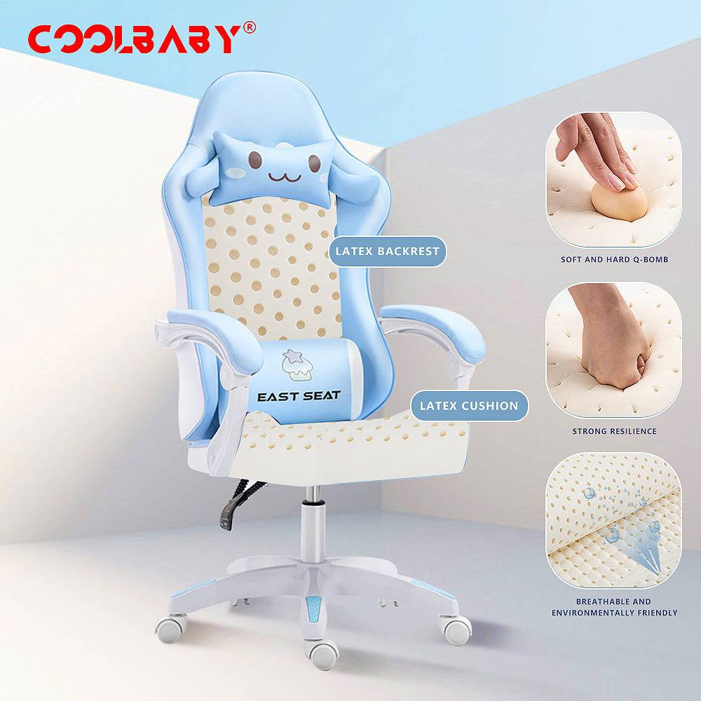 COOLBABY LZM-DJY01 Gaming Esports Chair, Ultimate Comfort and Style - COOLBABY