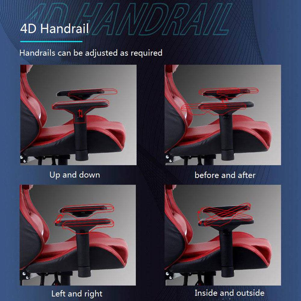 COOLBABY LZM-DJY03 Ergonomic Gaming Chair - 4D Design, Adjustable Lift - COOLBABY