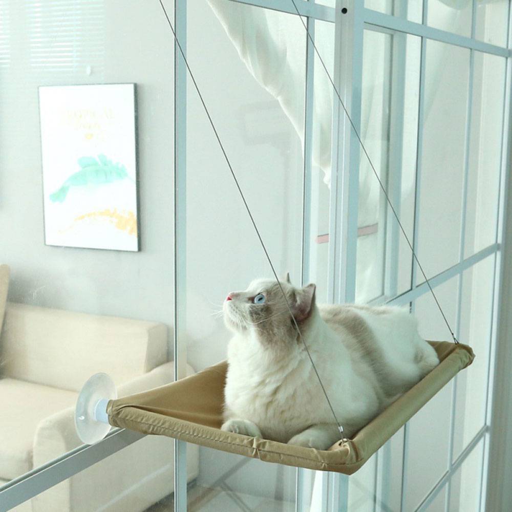 COOLBABY LZM-MDC Cat Hammock Summer Breathable Mesh Pet Hammock Bed - COOLBABY