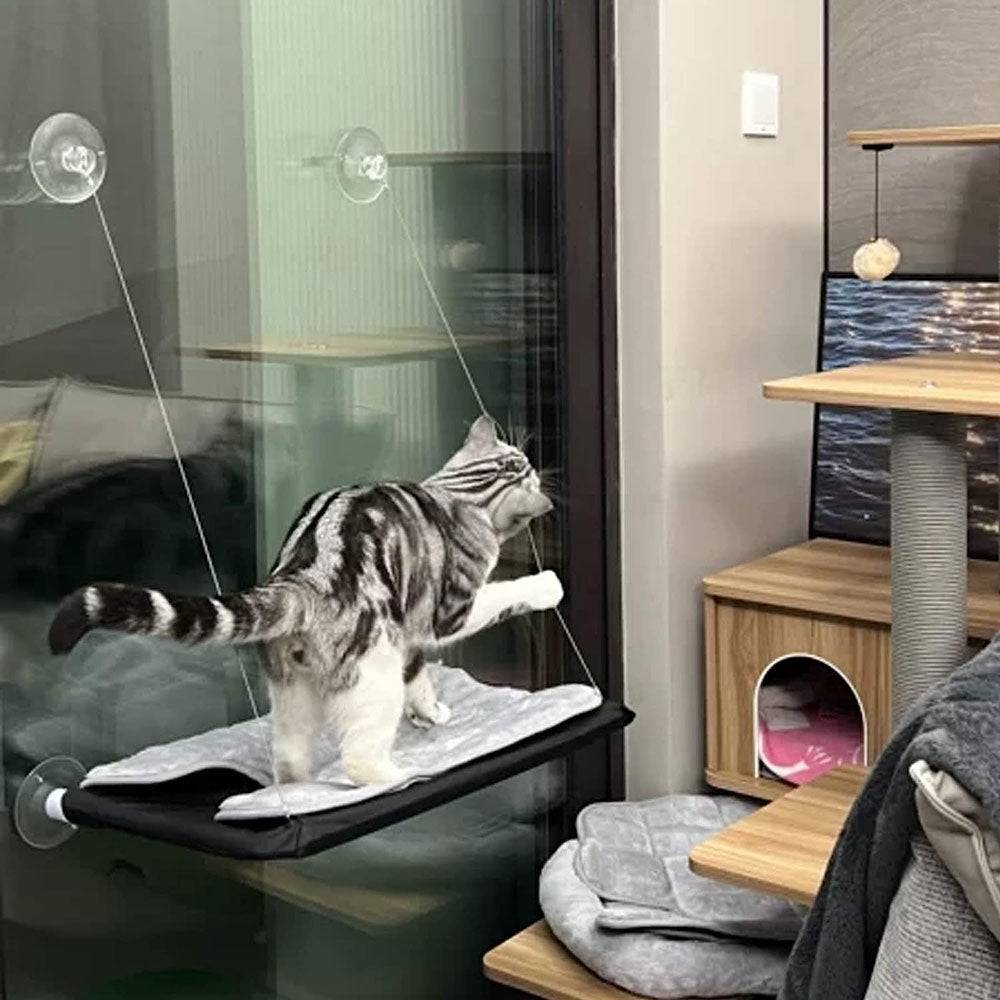 COOLBABY LZM-MDC Cat Hammock Summer Breathable Mesh Pet Hammock Bed - COOLBABY