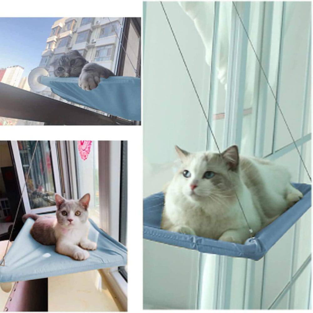 COOLBABY LZM-MDC Cat Hammock Summer Breathable Mesh Pet Hammock Bed - COOLBABY