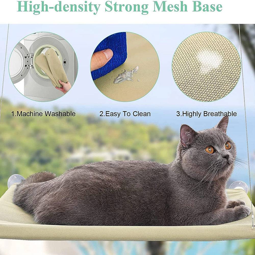 COOLBABY LZM-MDC Cat Hammock Summer Breathable Mesh Pet Hammock Bed - COOLBABY