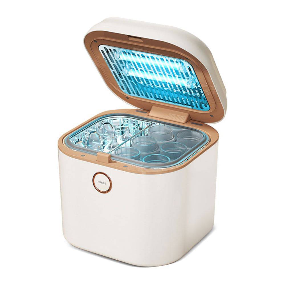 COOLBABY LZM-NPXDJ01 Bottle Sterilizer,With Drying UV Disinfection,72h Sterile Protection,12 Bottle Capacity Baby Bottle Disinfection Cabinet - COOLBABY