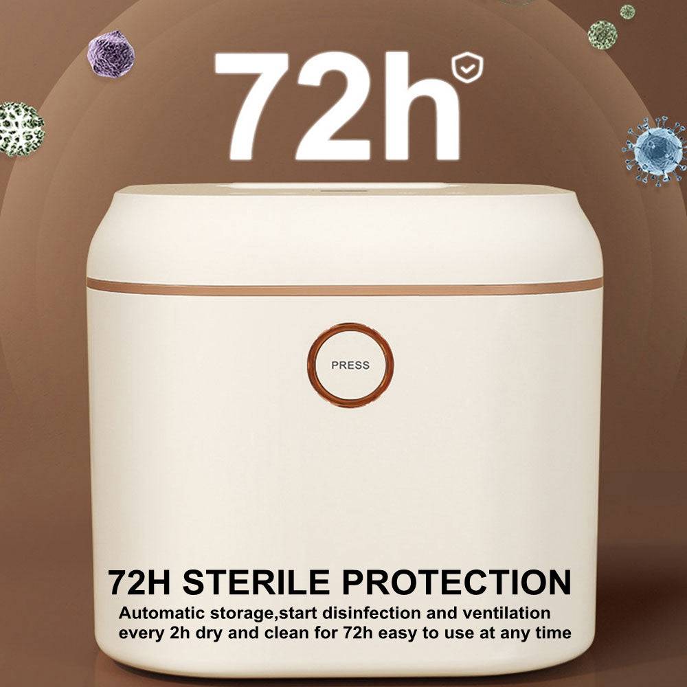 COOLBABY LZM-NPXDJ01 Bottle Sterilizer,With Drying UV Disinfection,72h Sterile Protection,12 Bottle Capacity Baby Bottle Disinfection Cabinet - COOLBABY