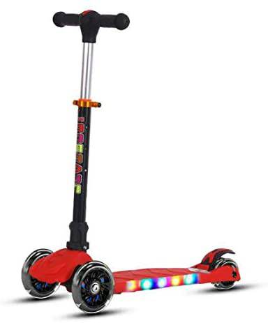 COOLBABY MC5168D Adjustable Height LED Scooter with Stable 3-Wheel Design - COOLBABY
