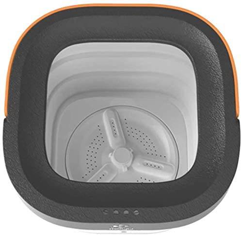 COOLBABY MNXYJ Portable Mini Folding Clothes Washing Machine, Bucket Automatic Home Travel Self-Driving Tour Underwear Foldable Washer, Pink - COOLBABY