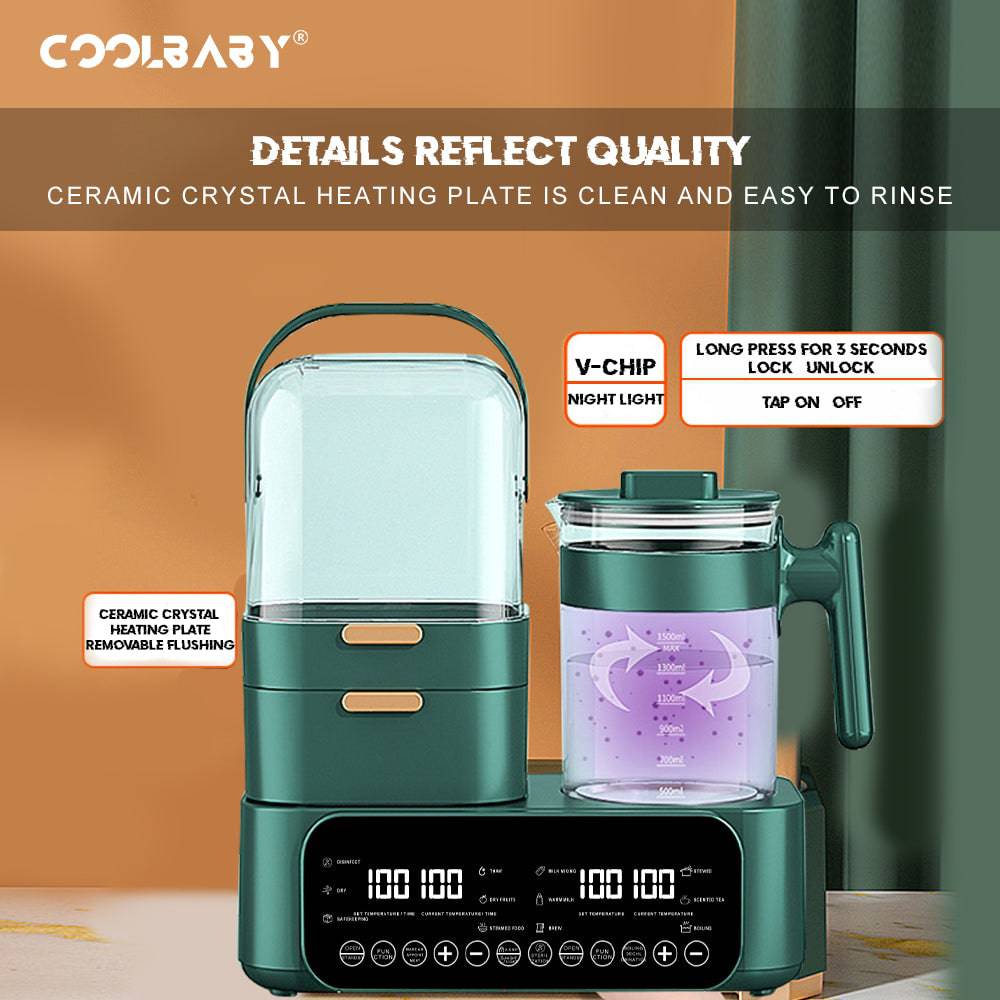 COOLBABY NPXDG02 Versatile 3-in-1 Sterilizer - COOLBABY