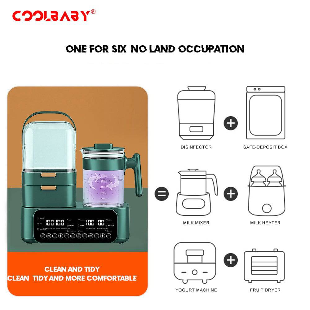 COOLBABY NPXDG02 Versatile 3-in-1 Sterilizer - COOLBABY