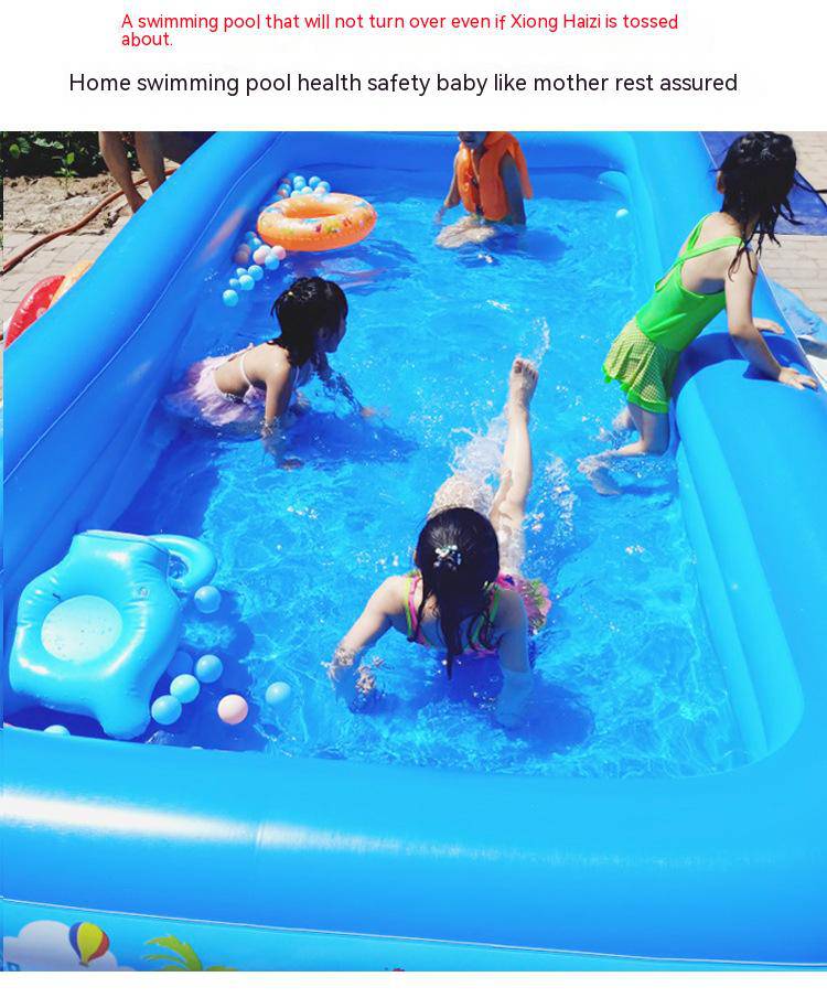 COOLBABY PVC Children's Inflatable Swimming Pool Home Outdoor Large Family Pool - COOLBABY