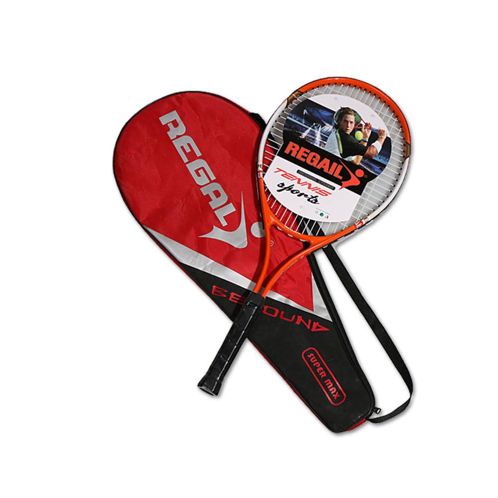 COOLBABY QSNWQP02 27 inch aluminum alloy adult junior tennis racket-RED - COOLBABY