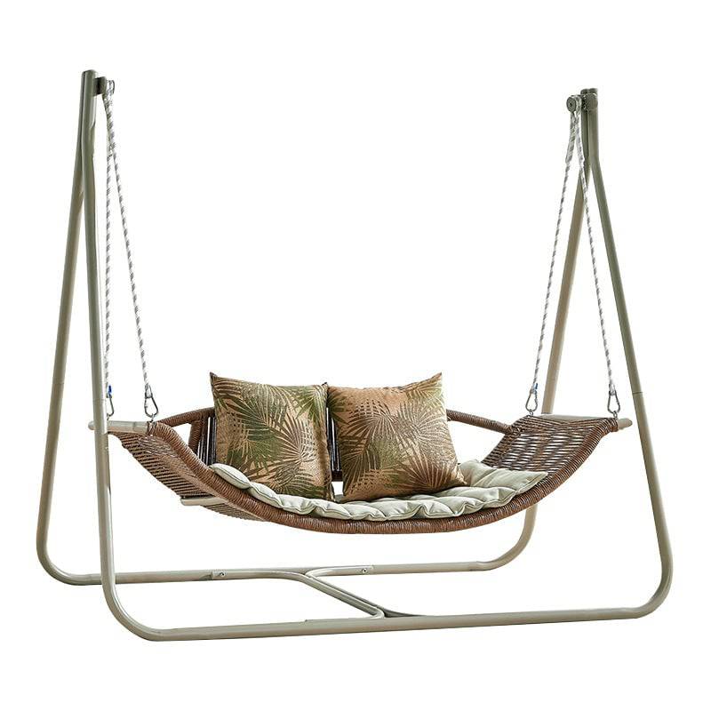 COOLBABY SSZ-HWDC01 Swing Outdoor Courtyard Garden Balcony Outdoor Hanging Chair Double Rattan Rocking Chair Net Red Swing Bed Outdoor Hammock - COOLBABY