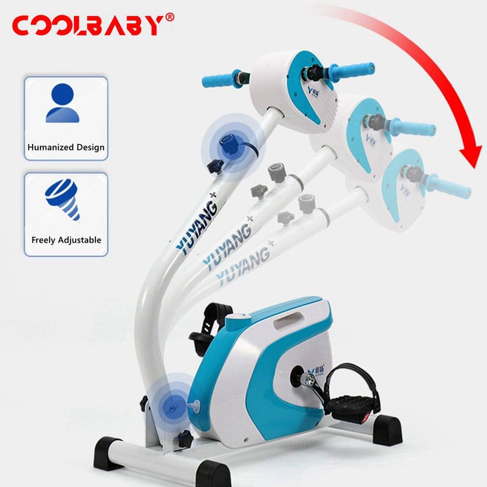 COOLBABY SSZ-KF02 Hemiplegia Upper and Lower Limb Rehabilitation Trainer Electric Rehabilitation Bicycle for Stroke Elderly. - COOLBABY