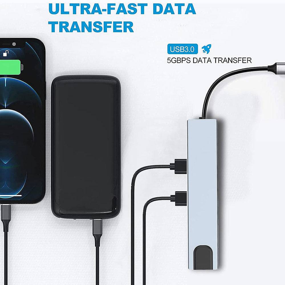 COOLBABY WQSJ-KZW USB C Hub, Adapter MacBook Pro Adapter - COOLBABY
