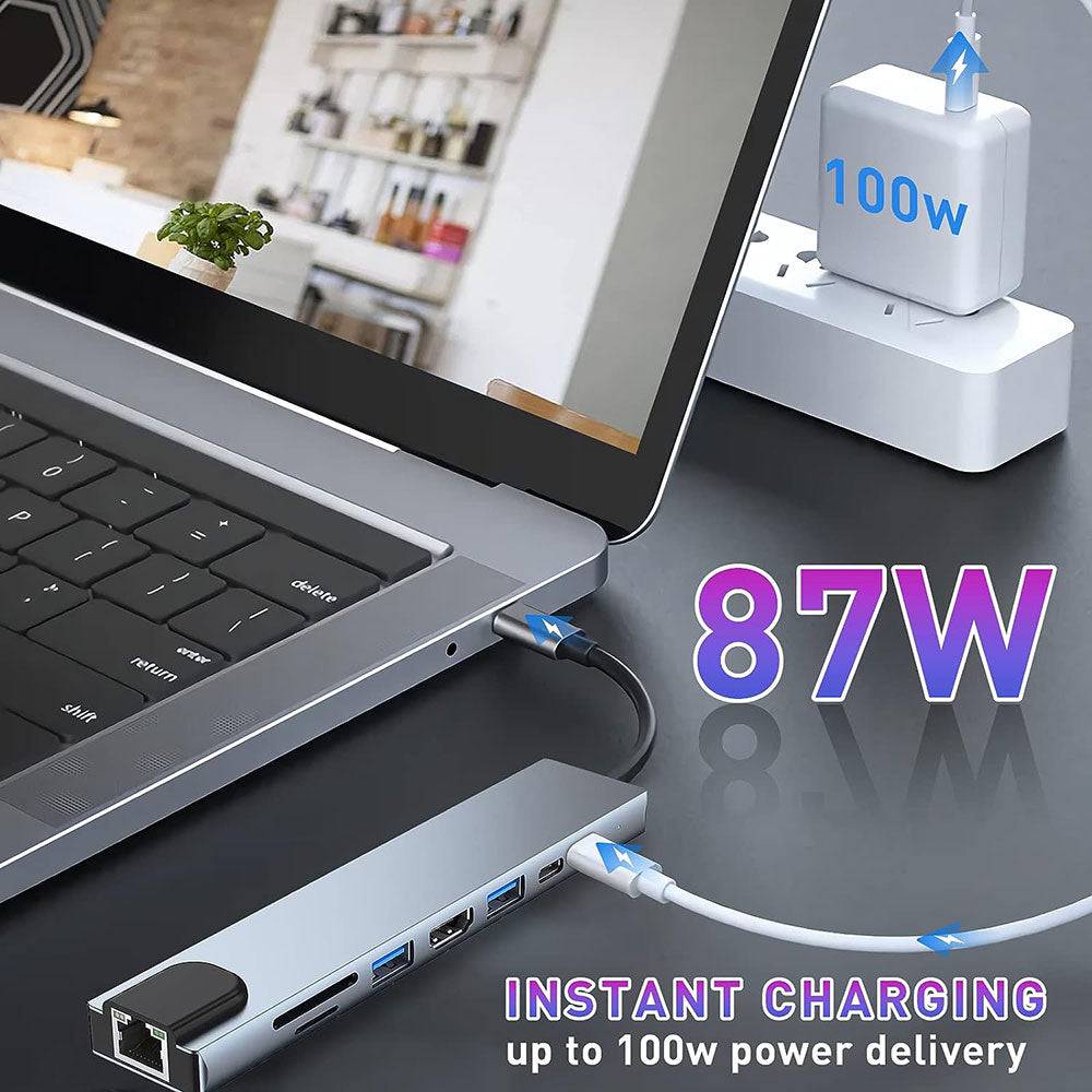 COOLBABY WQSJ-KZW USB C Hub, Adapter MacBook Pro Adapter - COOLBABY