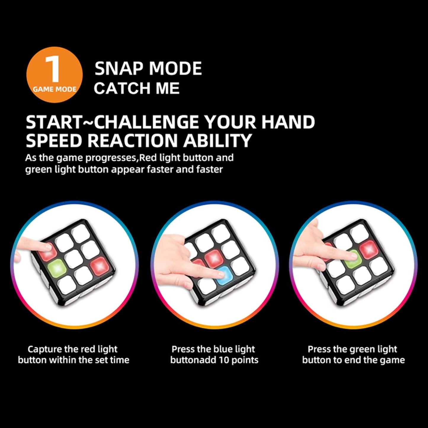 COOLBABY WQSJ018 Kids Light and Music Rubik's Cube,Multifunction Puzzle Game Cube - COOLBABY