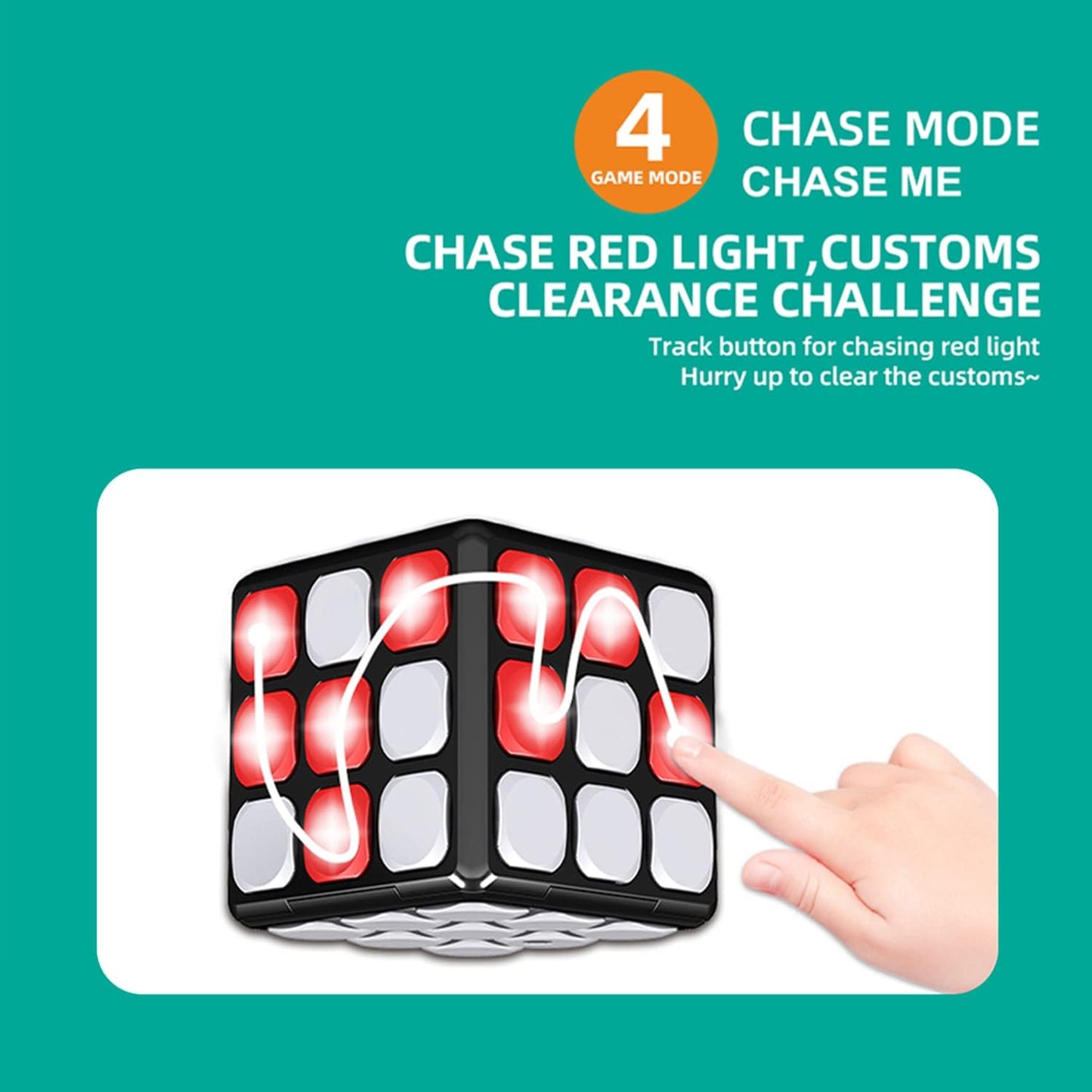 COOLBABY WQSJ018 Kids Light and Music Rubik's Cube,Multifunction Puzzle Game Cube - COOLBABY