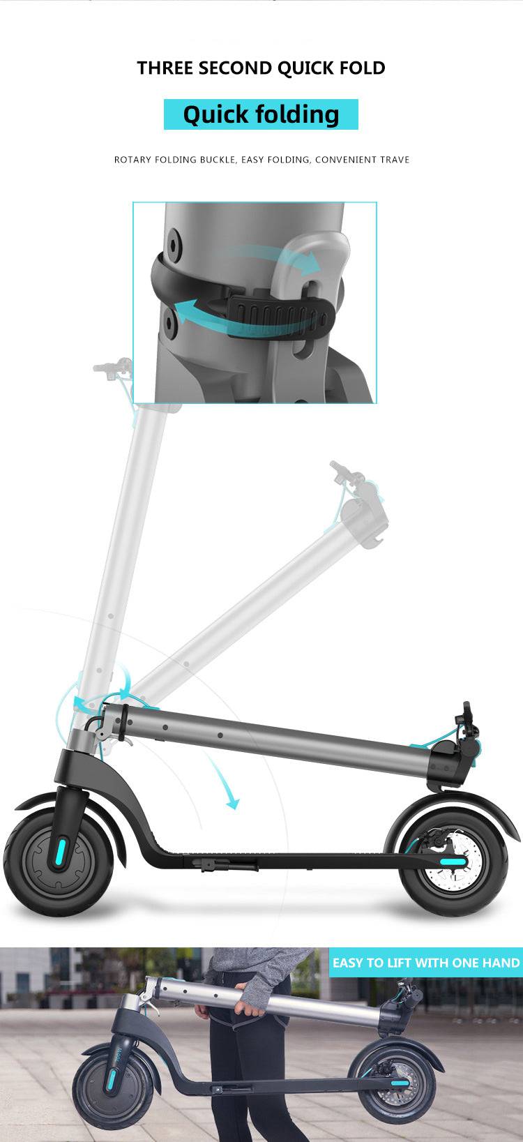 COOLBABY X7 Scooter Foldable Mobility Electric Scooters For Adults - COOLBABY