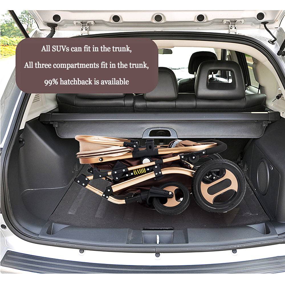 COOLBABY YECX43 3 in 1 Baby Stroller, Infant Stroller with Reversible Seat, Newborn Stroller with Canopy,Baby Bassinet Stroller - COOLBABY