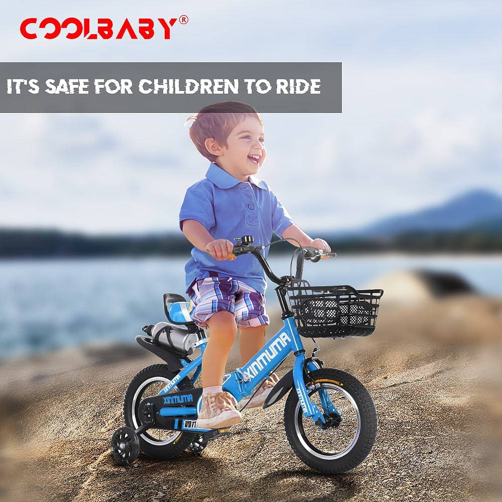 COOLBABY YL66 Premium Steel Child Bike with Adjustable Features - COOLBABY