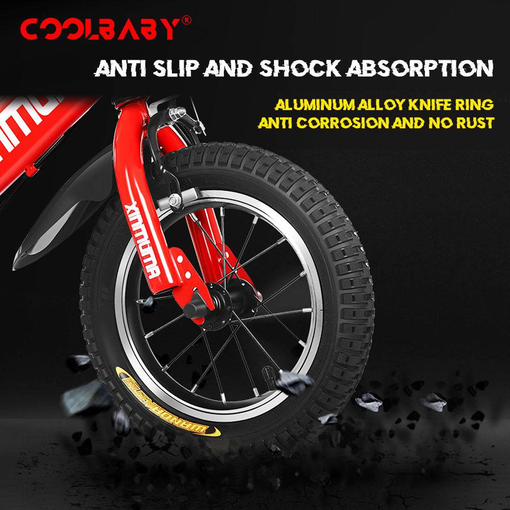 COOLBABY YL66 Premium Steel Child Bike with Adjustable Features - COOLBABY