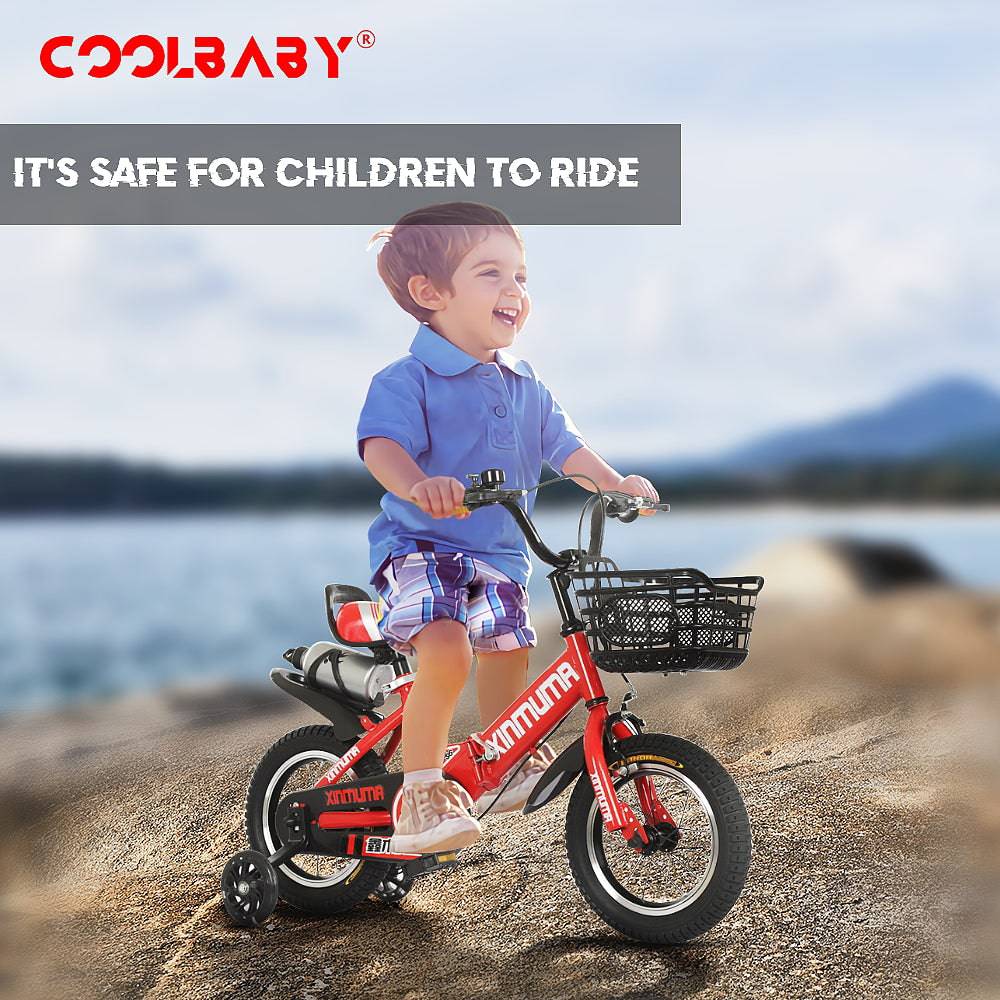 COOLBABY YL66 Premium Steel Child Bike with Adjustable Features - COOLBABY