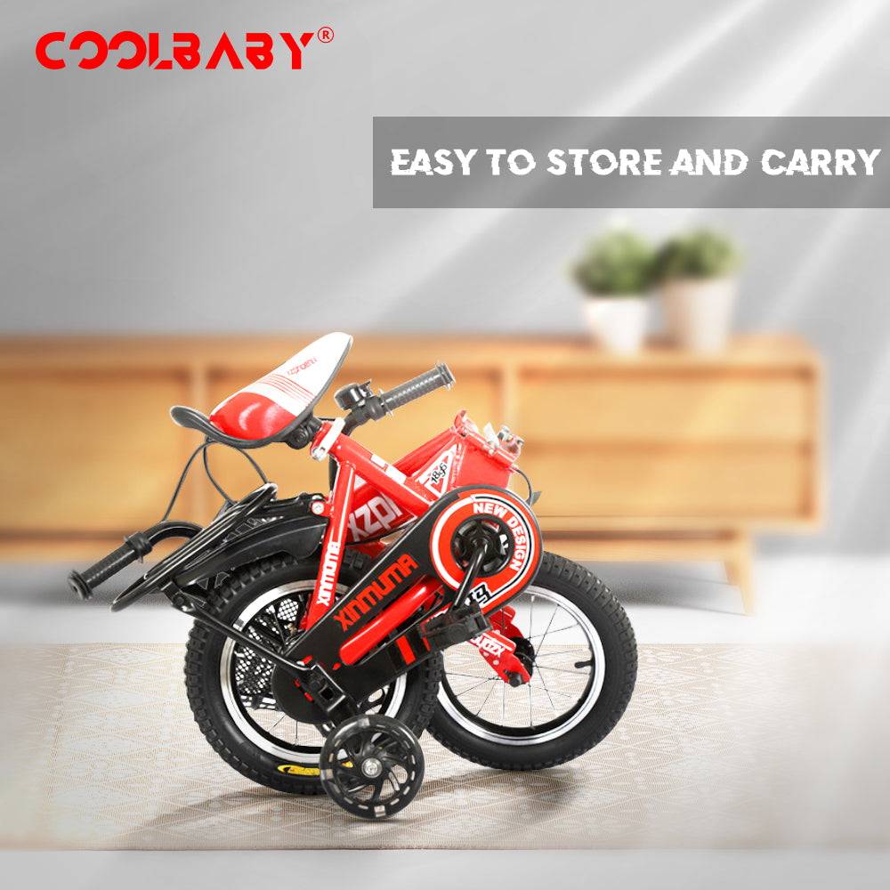 COOLBABY YL66 Premium Steel Child Bike with Adjustable Features - COOLBABY
