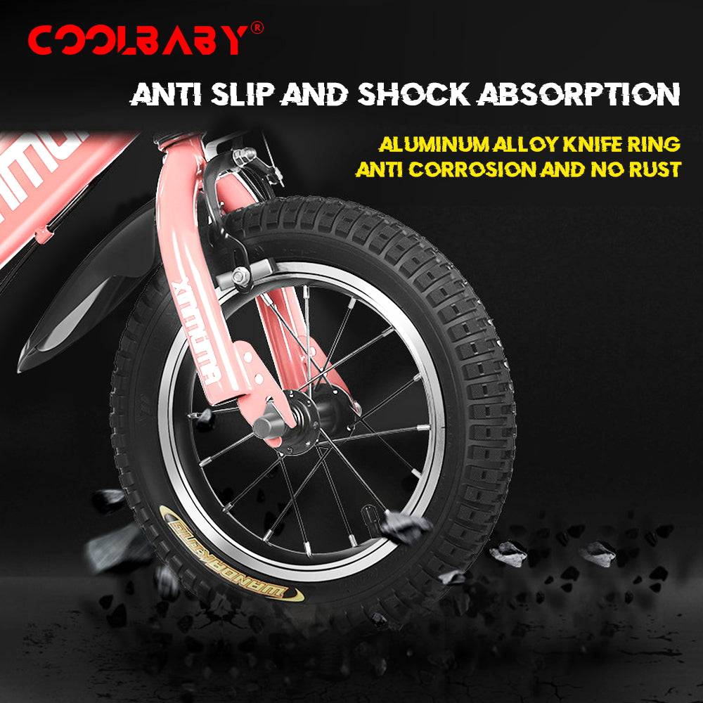COOLBABY YL66 Premium Steel Child Bike with Adjustable Features - COOLBABY