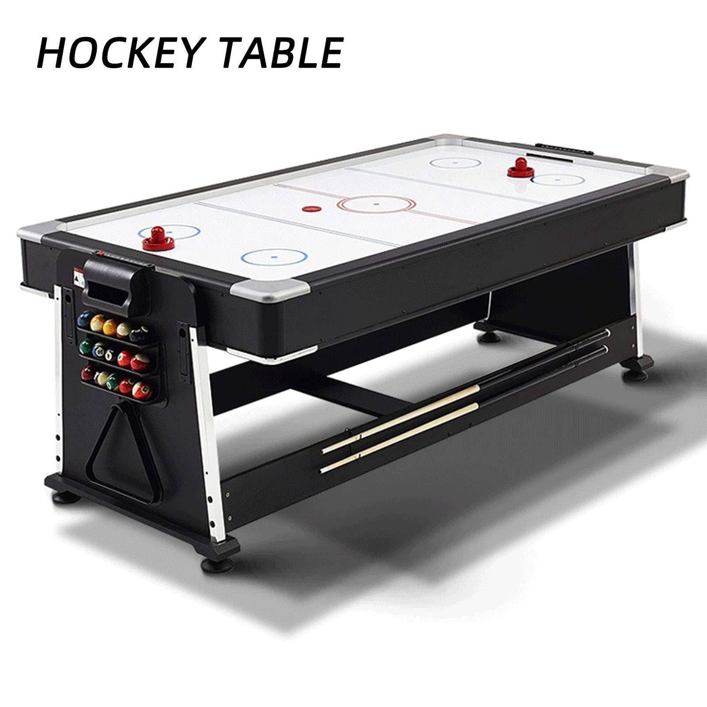COOLBABY YLY2055 7ft Blue Pool Table Billiard + Air Hockey + Tennis Table - COOLBABY