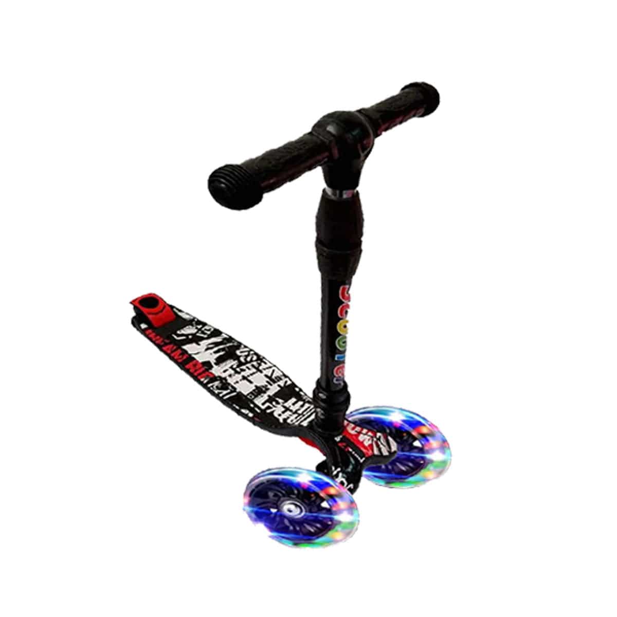 COOLBABY Z906 Super Fashion Kick Scooter Has 3 Indoor Adjustable Height With Flash Wheels - COOL BABY