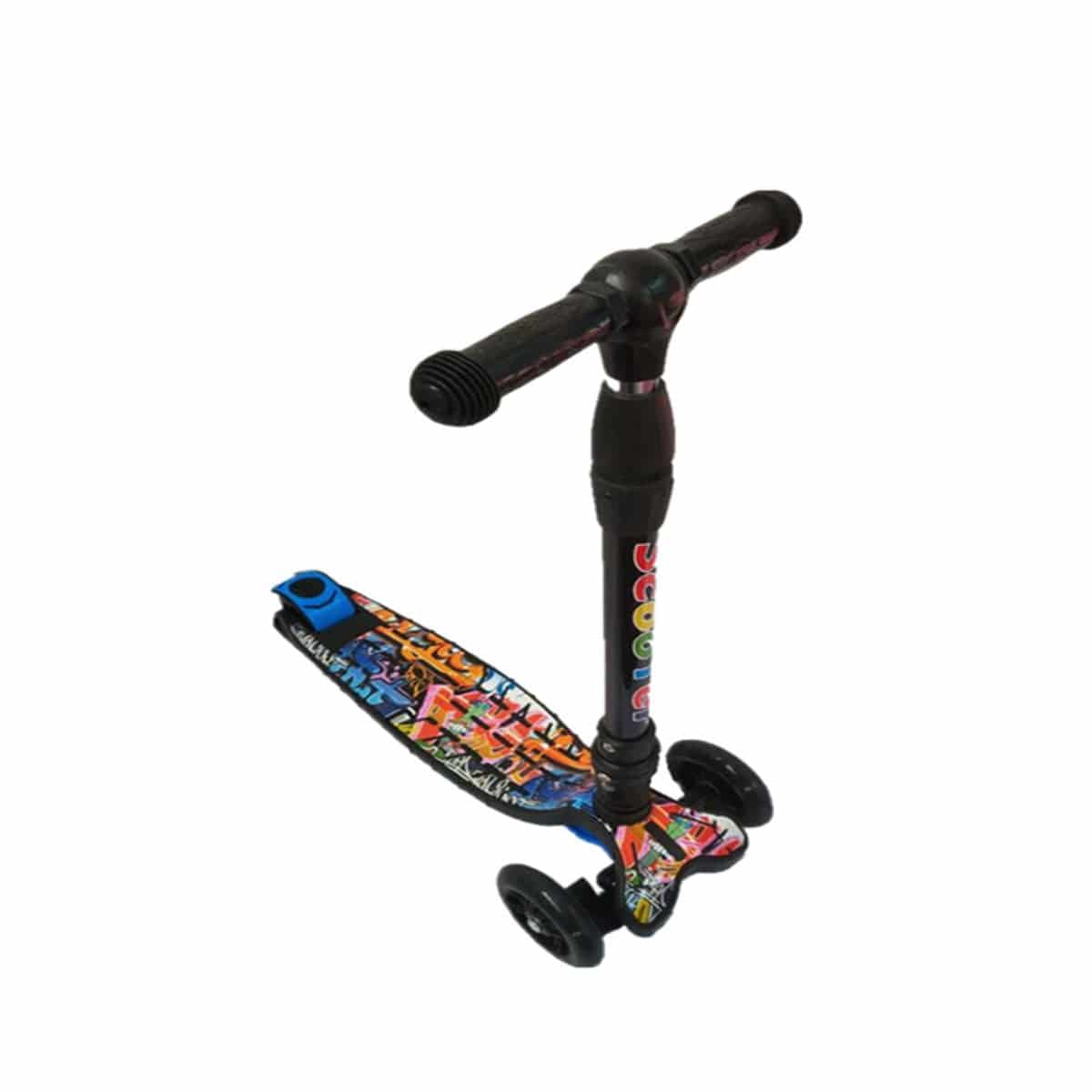 COOLBABY Z906 Super Fashion Kick Scooter Has 3 Indoor Adjustable Height With Flash Wheels - COOL BABY