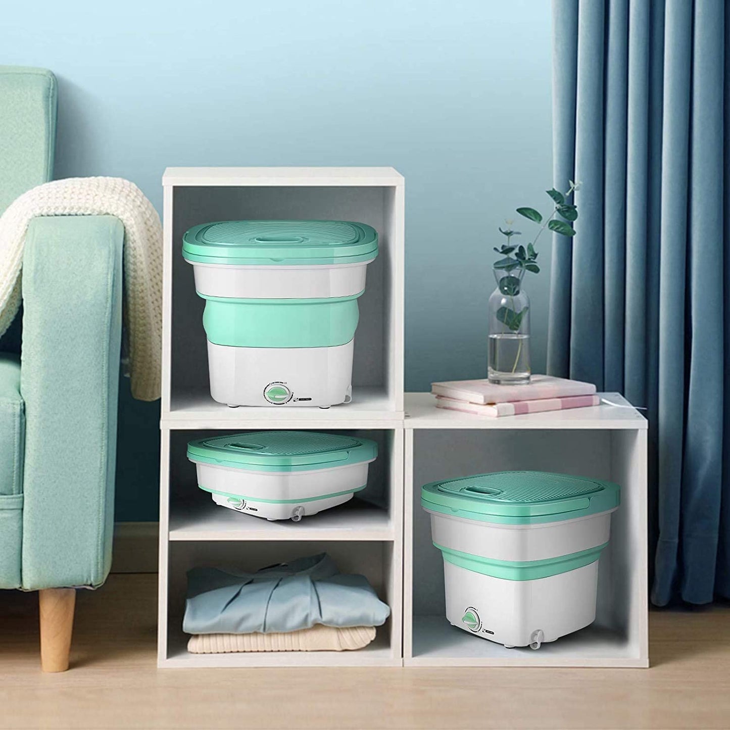 COOLBABY ZDXYJ Portable Washing Machine,Ultrasonic Ozone sterilization,mini washing machine,Folding Washing machine For wash baby clothes - COOLBABY