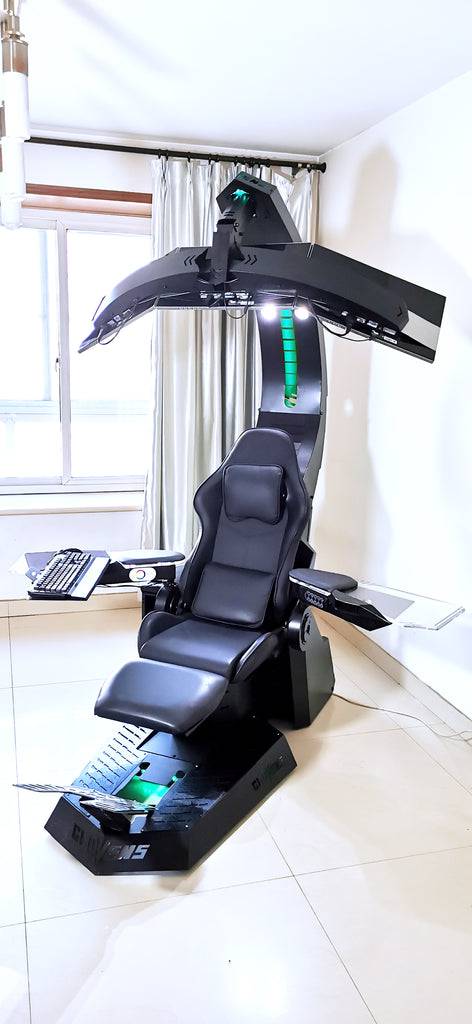 COOLBABY Zero Gravity Recline, Heat Massage, RGB Swivel, Foot Rest - Ultimate Gaming Chair for Triple Screens - COOLBABY