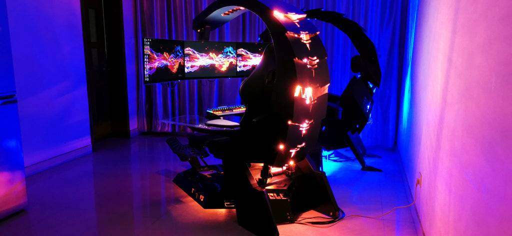 COOLBABY Zero Gravity Recline, Heat Massage, RGB Swivel, Foot Rest - Ultimate Gaming Chair for Triple Screens - COOLBABY