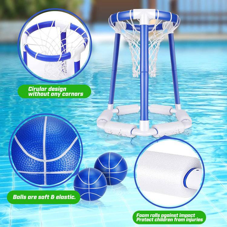 COOLBABY ZLJ21  Water Basketball Frame Children's Outdoor Swimming Pool Floating Basketball - COOLBABY