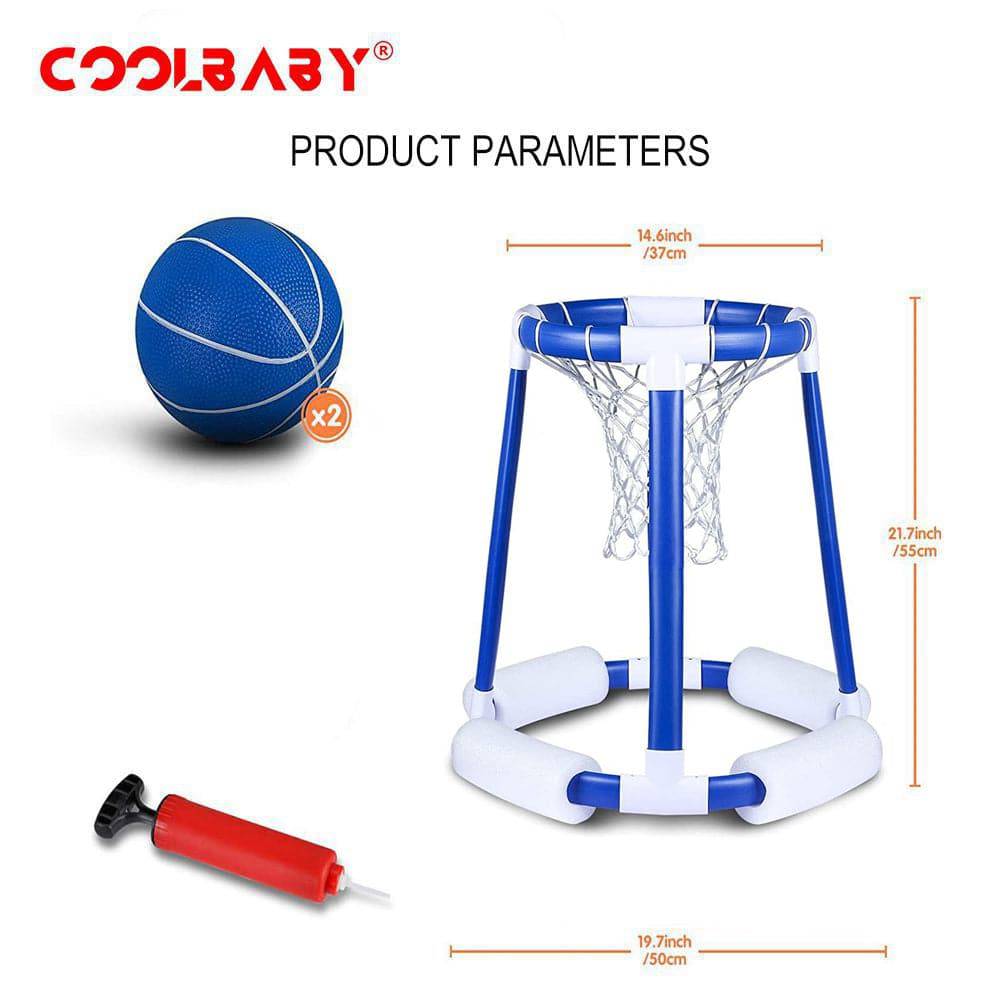 COOLBABY ZLJ21  Water Basketball Frame Children's Outdoor Swimming Pool Floating Basketball - COOLBABY