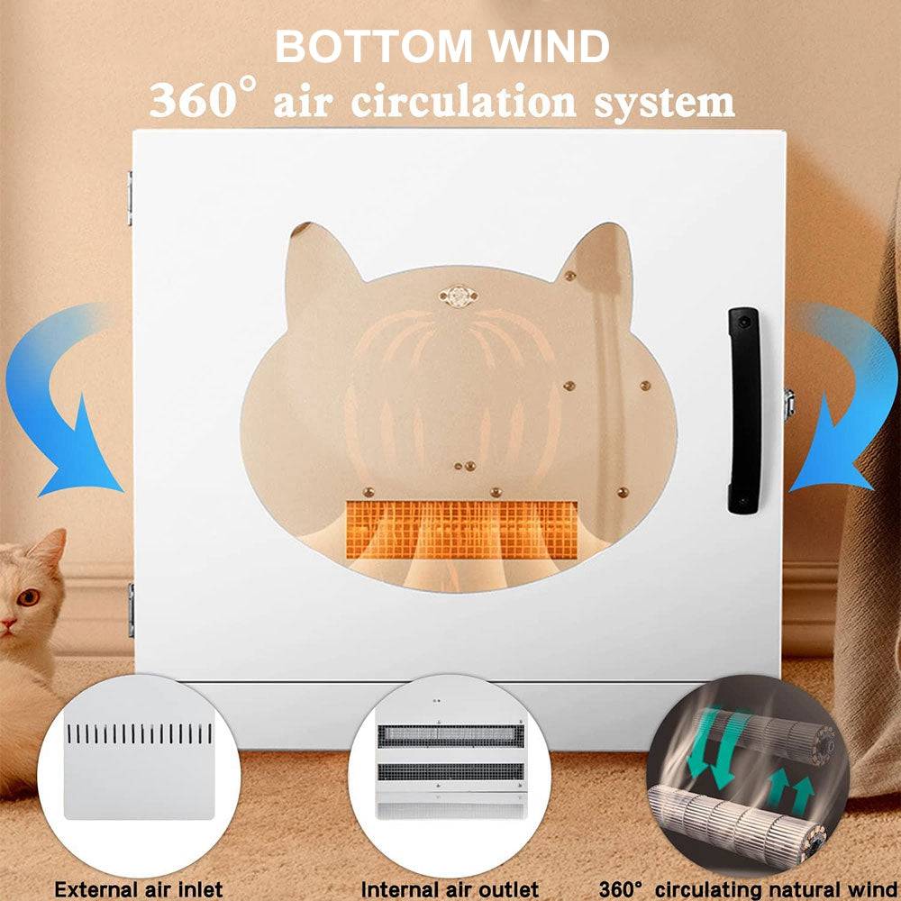 COOLBABY ZRW-CWHGJ05 Pet Drying Box,Household Silent Pet Hair Dryer,UV Sterilization,Bottom Air,360° Omnidirectional,Temperature Control - COOLBABY