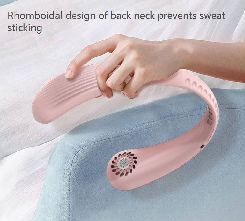 COOLBABY ZRW-GBFS03 Rhombus Design Portable Neck Fan - COOLBABY
