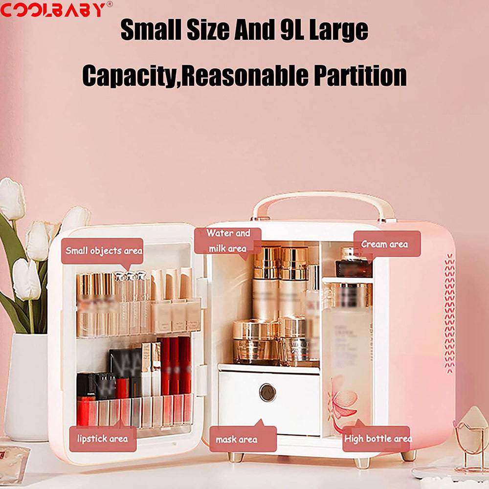 COOLBABY ZRW-MZBX01 Revitalize Your Skincare Routine with COOLBABY Beauty Refrigerator - COOLBABY
