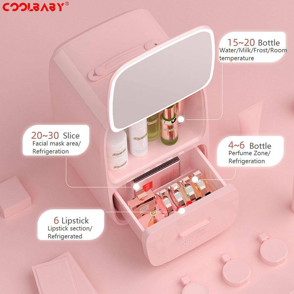 COOLBABY ZRW-MZBX03 CoolBaby Beauty Fridge: Your Ultimate Cosmetic Companion - COOLBABY