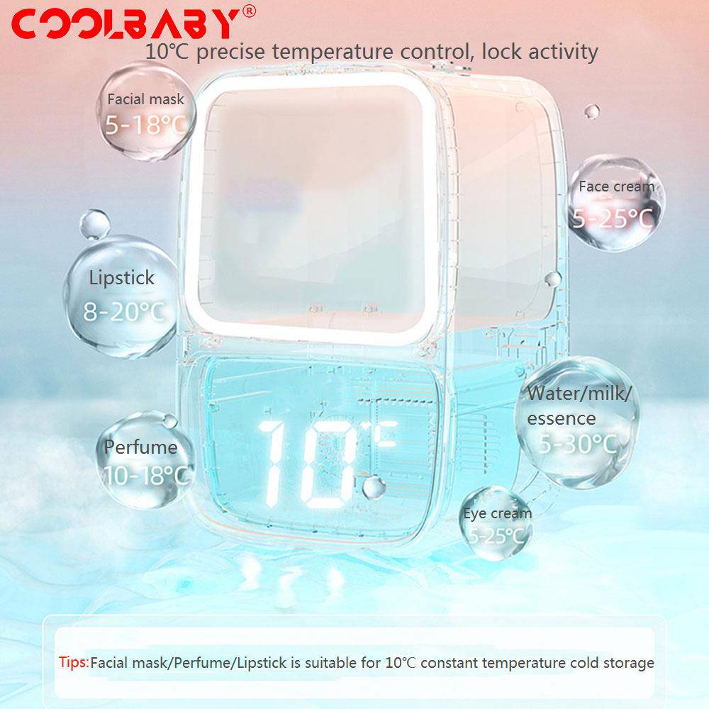 COOLBABY ZRW-MZBX03 CoolBaby Beauty Fridge: Your Ultimate Cosmetic Companion - COOLBABY