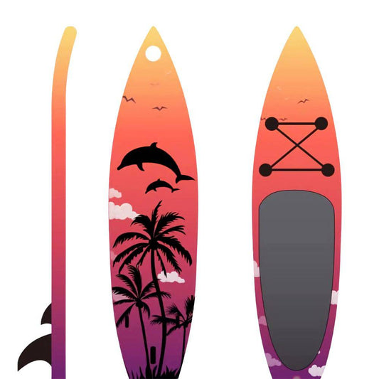COOLBABY ZZR-W16 Premium Inflatable Stand Up Paddle Board (6 Inches Thick) with SUP Accessories - COOLBABY