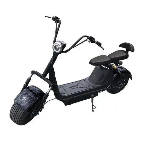 Big Harley, BT Speaker, tyre Double Seat 2 wheel Electric motorcycle | Purple - COOLBABY